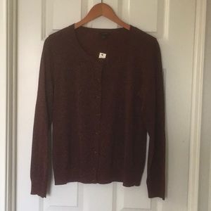 Sparkly Maroon Cardigan